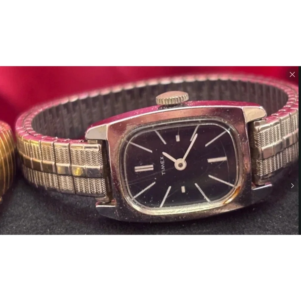 Vintage Timex Ladies Watch Bundle 3pc Lot Gold Silver Tone Untested As-Is